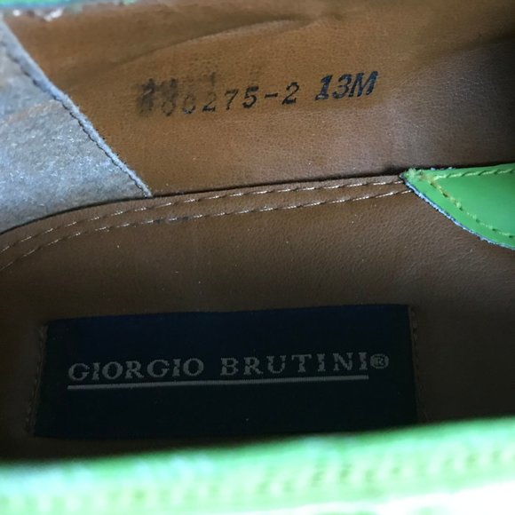 Giorgio Brutini Satin Print Leather Shoes. main image 3